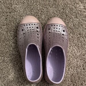 Native Shoes Kids Water Shoes in Pink and Purple